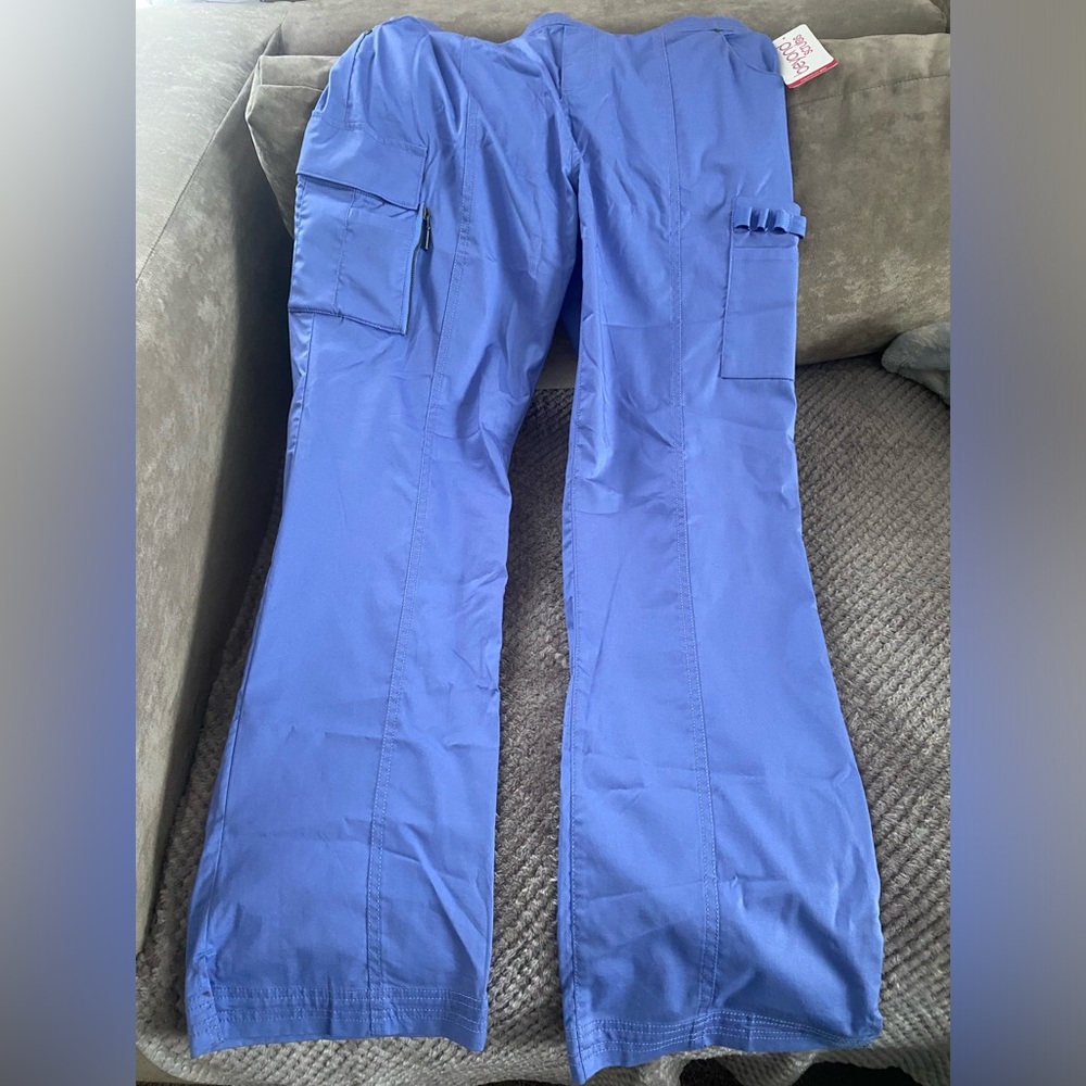 Scrubs & Beyond Pants Ceil Blue Large Tall